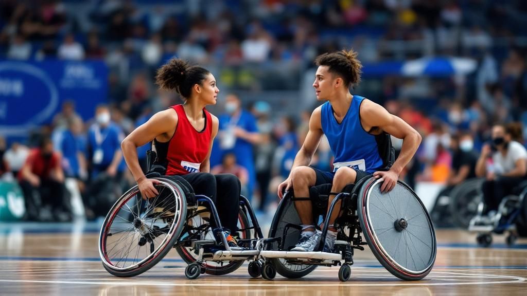 Athletes in Wheelchair Basketball Display High-Level Performance at International Championship